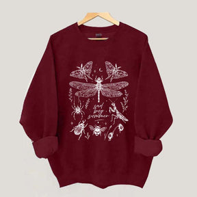 Retro Sad Bug Summer Nature Sweatshirt