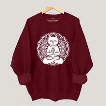 Cute Cat Yoga Namaste Sweatshirt