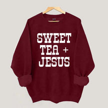 Sweet Tea + Jesus Minimalist Swatshirt