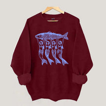 Vintage Tinned Fish Mermaid Sweatshirt