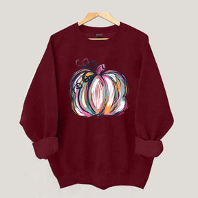 Watercolor Pumpkin Sweatshirt