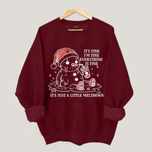 Funny Christmas Mental Health Sweatshirt