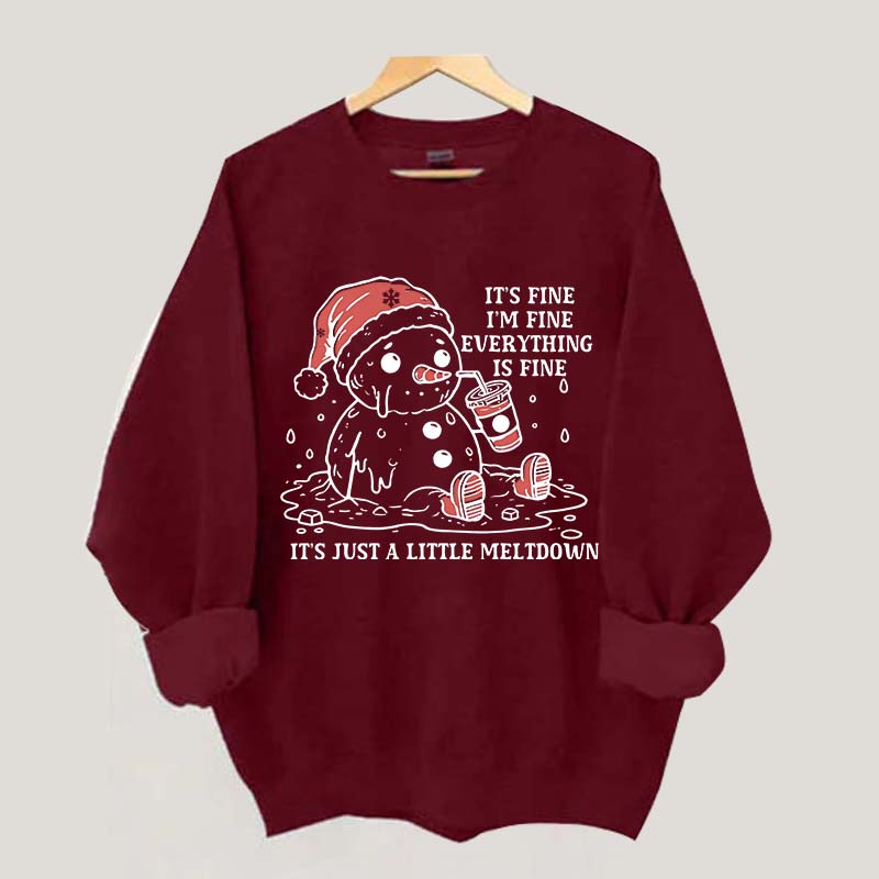 Funny Christmas Mental Health Sweatshirt