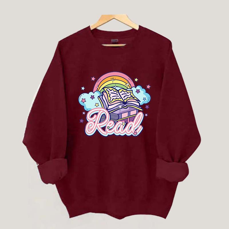 Rainbow School Book Lover Sweatshirt
