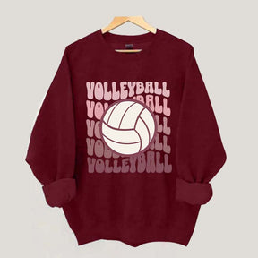 Retro Groovy VolleyBall Player Sweatshirt