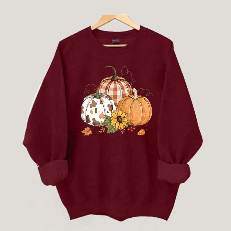 Fall Pumpkin Halloween Autumn Sweatshirt