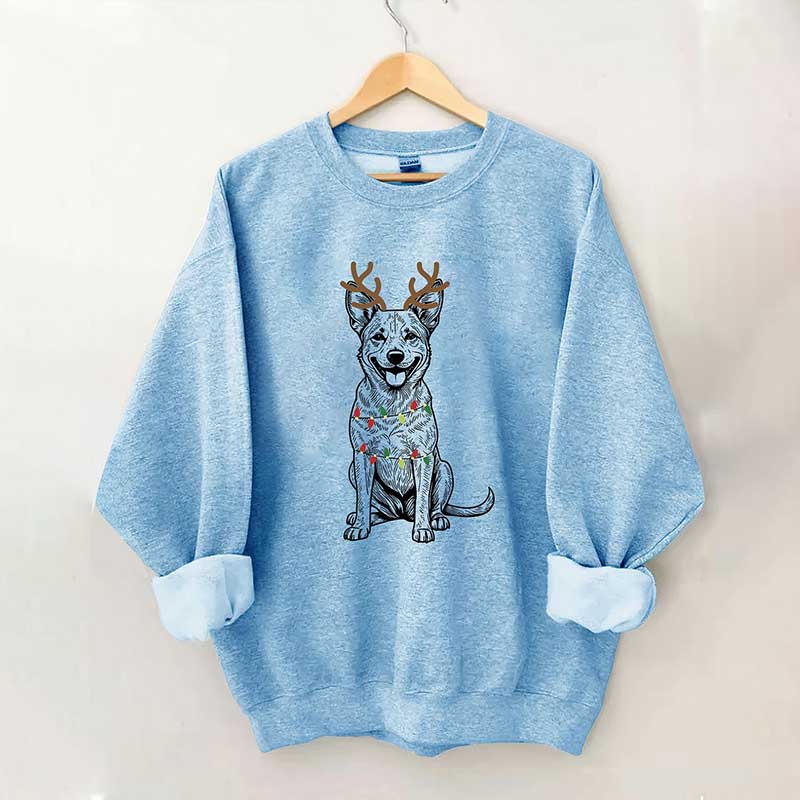 Heeler Australian Cattle Dog Christmas Sweatshirt