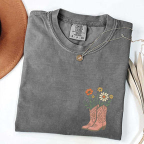 Cowgirl Boots Wildflowers T-Shirt