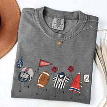 Team Matching Football Doodle T-Shirt