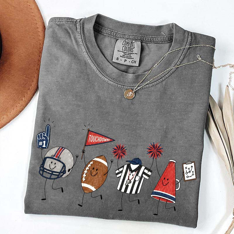 Team Matching Football Doodle T-Shirt
