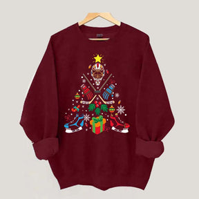 Sport Xmas Hockey Christmas Sweatshirt