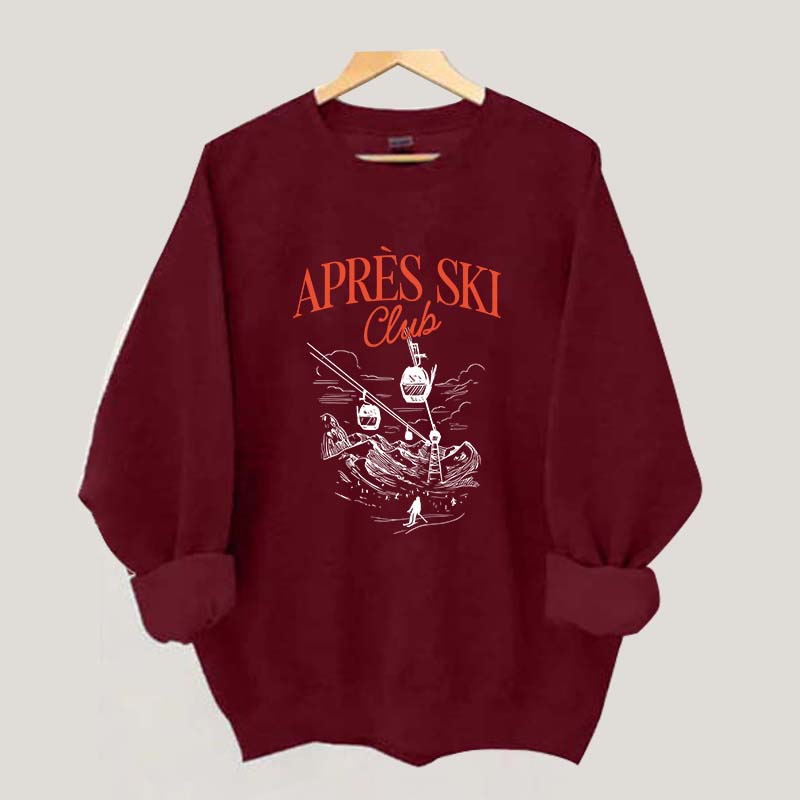 Retro Ski Lodge Sweatshirt