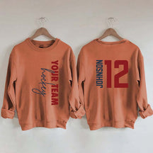 Custom Hockey  Name and Number Sweatshirt