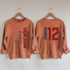 Custom Hockey  Name and Number Sweatshirt