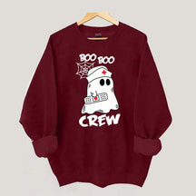 Cute Halloween Boo Crew Nurse Sweatshirt