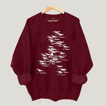 Birdwatching Vintage Shorebirds Sweatshirt