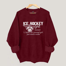 Personalized Hockey Girl Sweatshirt