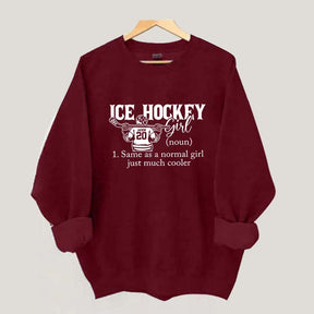 Personalized Hockey Girl Sweatshirt