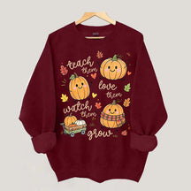 Teach Them Pumpkins Cute Sweatshirt