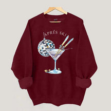Womens Skiing Winter Sweatshirt