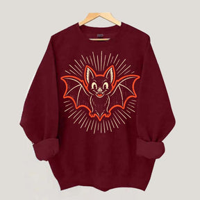 Retro Bat Spooky Season Sweatshirt