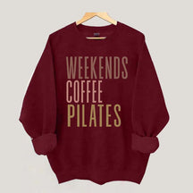 Weekends Coffee Pilates Sweatshirt