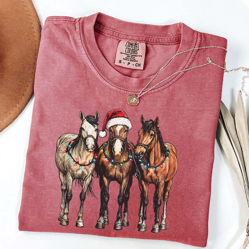 Horse Lover Christmas T-Shirt