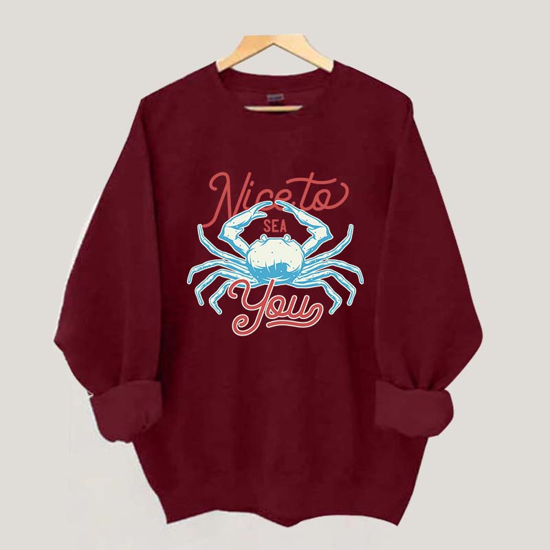 Coral Reef Nice To Sea You Sweatshirt