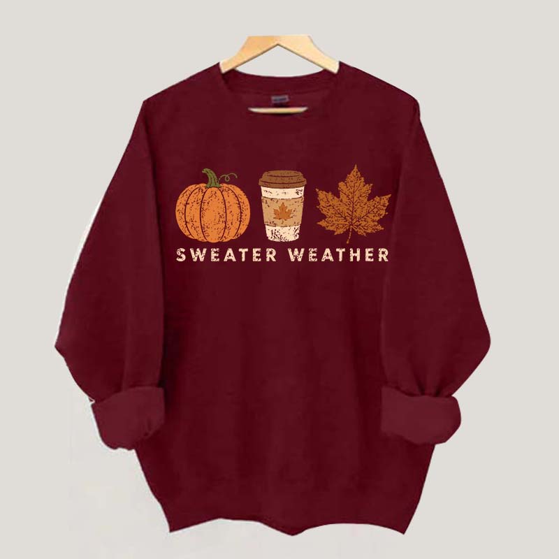 Cozy Autumn Sweater Weather Sweatshirt