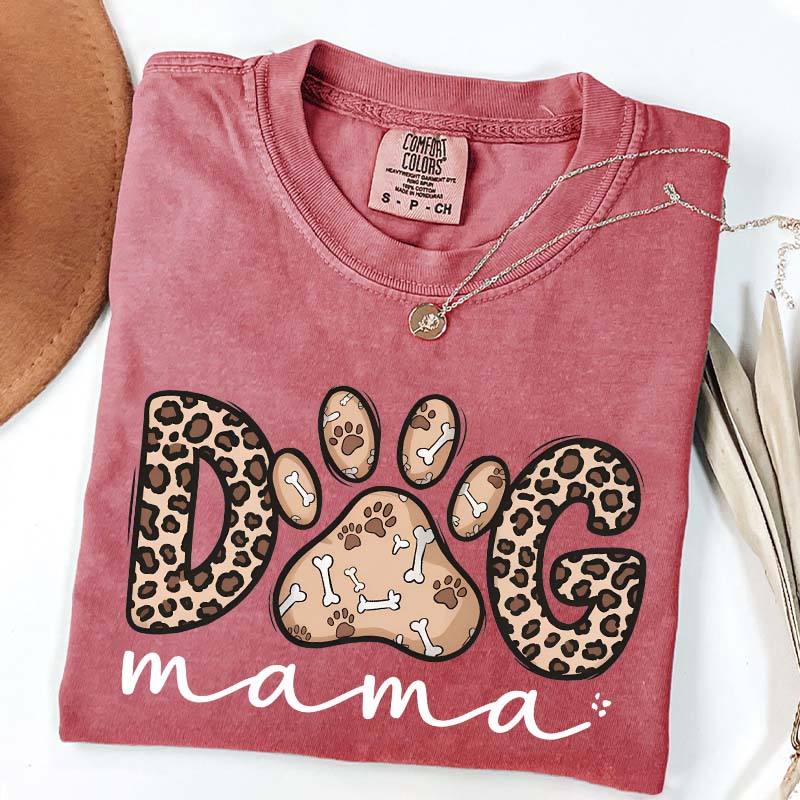 Leopard Dog Mama T-Shirt