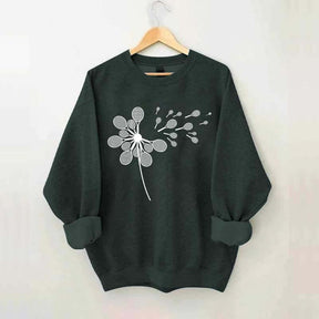 Dandelion Tennis Racket Minimalist Sweatshirt