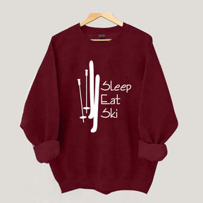 Sleep Eat Ski Sweatshirt