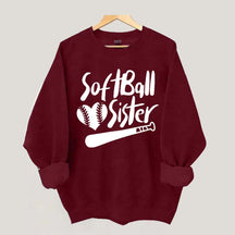 Softball Sister Game Days Sweatshirt