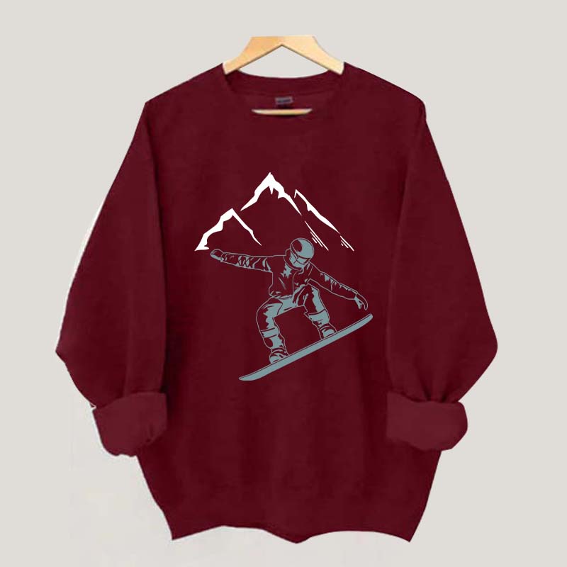Funny Snowboarder Gifts Sweatshirt
