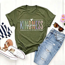 Cute Kindness Is Free Simple T-Shirt