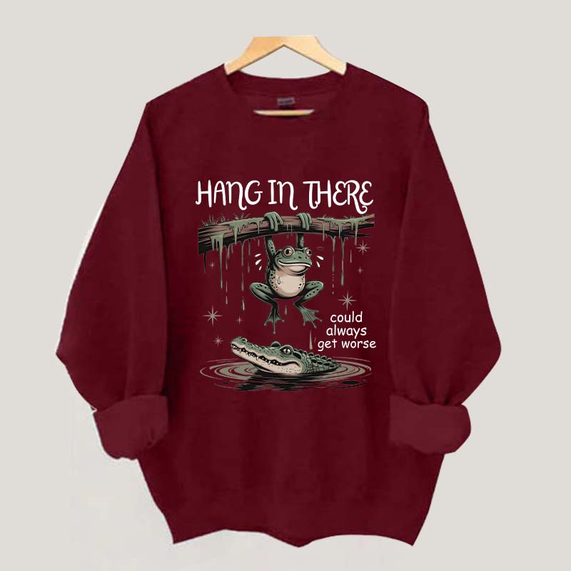 Sassy Frog Hang In There Sweatshirt