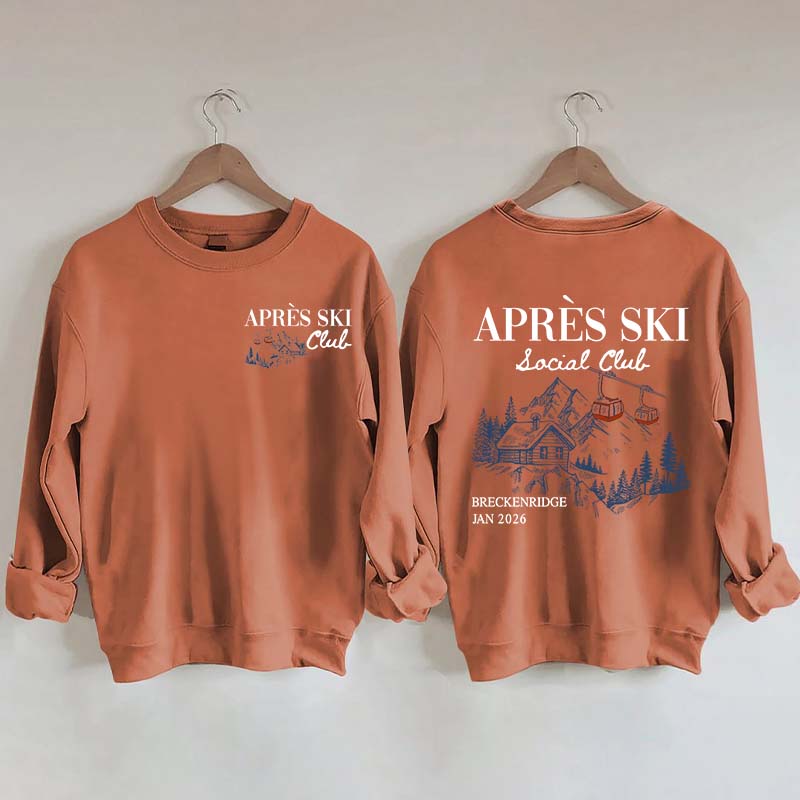 Retro Ski Lodge Warm Winter Sweatshirt