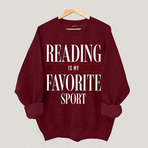 Reading Is my Favorite Sport Sweatshirt