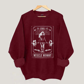 Tarot Card Muscle Mommy Pump Cover Gym Sweatshirt