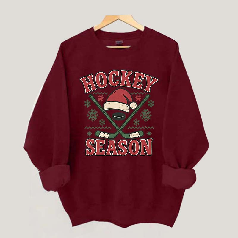 Christmas Hockey Sweatshirt