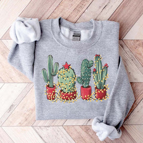Christmas Cactus Cute Sweatshirt