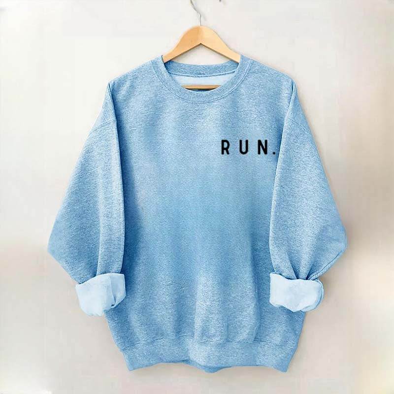 Minimalist Running Marathon Runner Sweatshirt