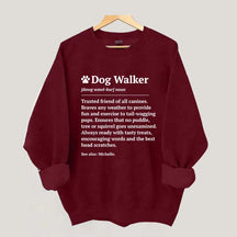 Dog Walker Definition Sweatshirt