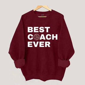 Best Coach Ever Volleyball Sweatshirt