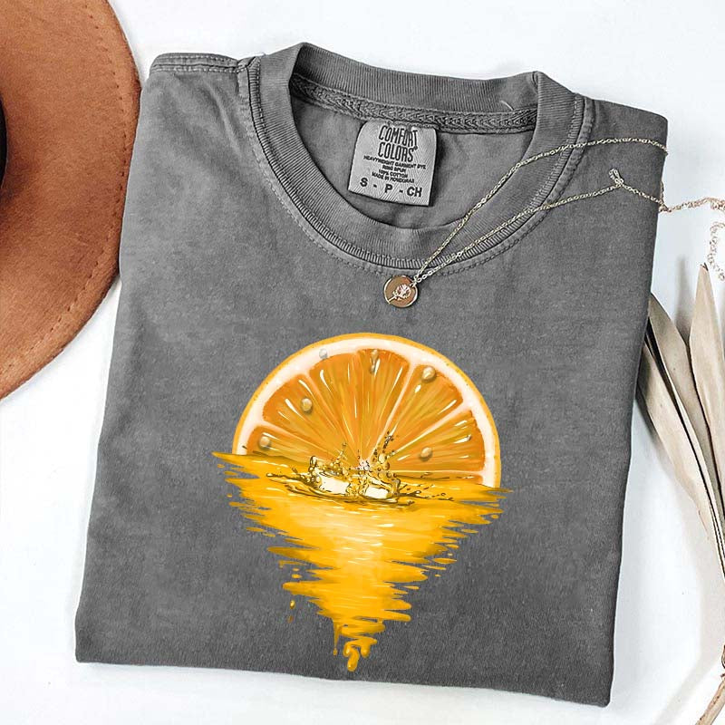 Orange Sunset Fruit Lover T-Shirt