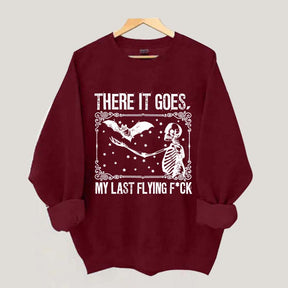 Skeleton Bat Spooky Halloween Sweatshirt