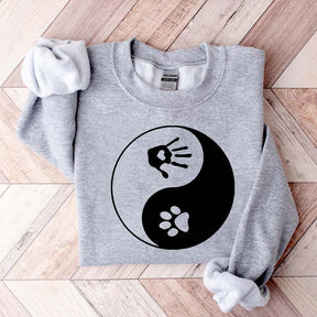 Yin and Yang Dog Paw Sweatshirt