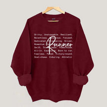 Runner Words Marathon Sweatshirt