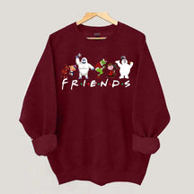 Cute Cartoon Christmas Friends Sweatshirt