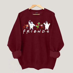 Cute Cartoon Christmas Friends Sweatshirt